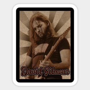 Vintage Classic David Gilmour Sticker